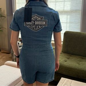 Harley-Davidson JUMPSUIT-DENIM, SHORTS, MEDIUM BLUE
X-SMALL